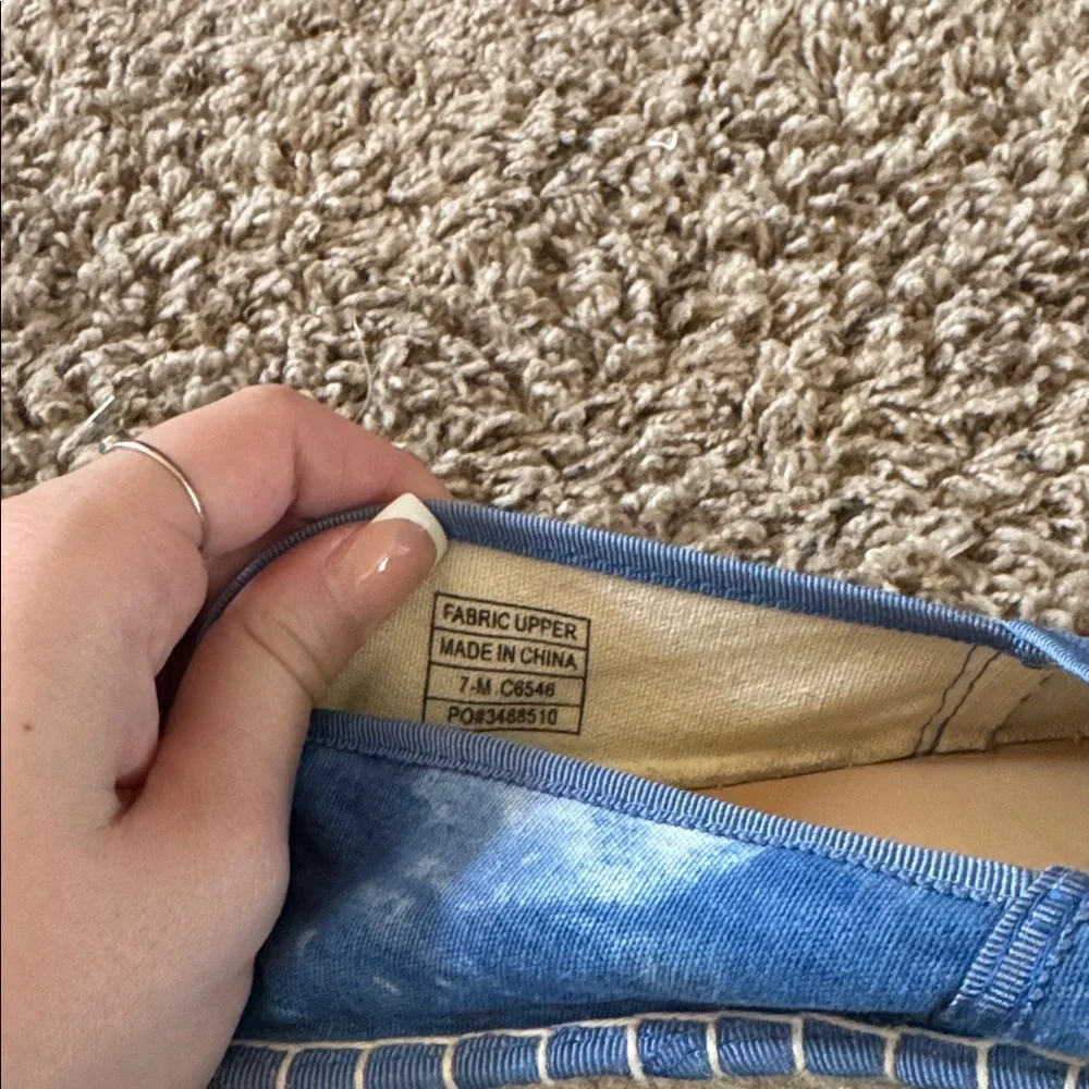 J. Crew Blue Tie-Dye Espadrilles